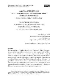 La batalla de Roncesvalles en la "Anacephaleosis" de Alfonso de Cartagena. Técnicas narratológicas en las glosas latinas y castellanas / Pablo Rodríguez López | Biblioteca Virtual Miguel de Cervantes