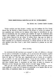 Tres escritoras españolas en el extranjero / por María del Carmen Simón Palmer | Biblioteca Virtual Miguel de Cervantes