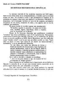 Escritoras heterodoxas españolas / María del Carmen Simón Palmer | Biblioteca Virtual Miguel de Cervantes