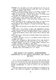 Sor Juana y su "Sueño": antecedentes científicos en la poesía del Siglo de Oro
 / Georgina Sabat de Rivers              
 | Biblioteca Virtual Miguel de Cervantes