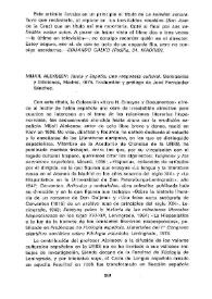 Mijail Alekseev: "Rusia y España: una respuesta cultural". Seminarios y Ediciones, Madrid, 1975. Traducción y prólogo de José Fernández
Sánchez [Reseña] / Francisco Gómez Crespo  | Biblioteca Virtual Miguel de Cervantes