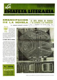 Emancipación de la novela / Mariano Baquero Goyanes | Biblioteca Virtual Miguel de Cervantes