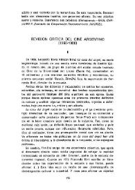 Revisión crítica del cine argentino (1960-1980)  / José Agustín Mahieu | Biblioteca Virtual Miguel de Cervantes