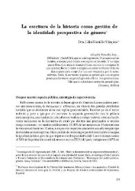 La escritura de la historia como gestión de la identidad: perspectiva de género / Lilia Granillo Vázquez | Biblioteca Virtual Miguel de Cervantes