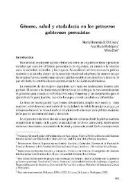Género, salud y ciudadanía en los primeros gobiernos peronistas  / María Herminia B. Di Liscia, Ana María Rodríguez, 
Mirta Zink  | Biblioteca Virtual Miguel de Cervantes