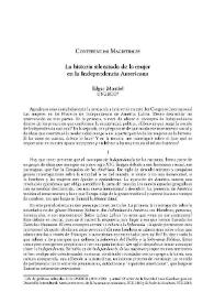 La historia silenciada de la mujer en la independencia americana
 / Edgar Montiel    | Biblioteca Virtual Miguel de Cervantes