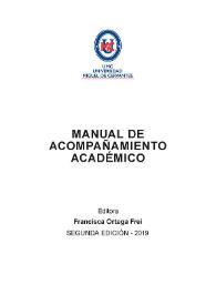 Manual de acompañamiento acádemico / Hedy Kruse, Martín Garrido, Juan Martínez, Gastón González, Fanny Carrasco, Mariela Urbina, Paola Marín | Biblioteca Virtual Miguel de Cervantes