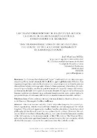 Las transformaciones de la cultura áulica: la corte de la Monarquía católica como corte del Barroco / José Martínez Millán | Biblioteca Virtual Miguel de Cervantes