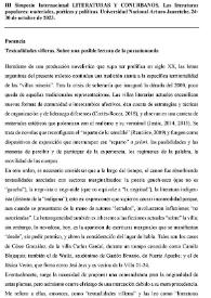 Textualidades villeras. Sobre una posible lectura de la posautonomía / Sonia Jostic | Biblioteca Virtual Miguel de Cervantes