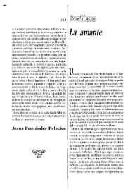 La amante  / Pilar Paz Pasamar  | Biblioteca Virtual Miguel de Cervantes