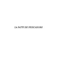 La Patti de peixcadors / Eduard Escalante ; edició a cura de Josep Lluís i Rodolf Sirera | Biblioteca Virtual Miguel de Cervantes