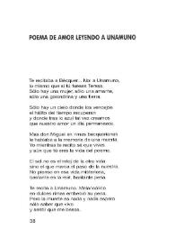 Poema de amor leyendo a Unamuno  / Leopoldo de Luis | Biblioteca Virtual Miguel de Cervantes