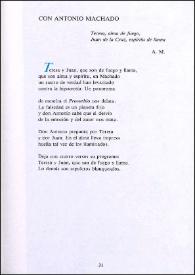 Con Antonio Machado / Leopoldo de Luis | Biblioteca Virtual Miguel de Cervantes