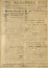 Mercurio. Año I, núm. 240, domingo 6 de febrero de 1921 | Biblioteca Virtual Miguel de Cervantes