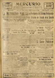 Mercurio. Año I, núm. 251, sábado 19 de febrero de 1921 | Biblioteca Virtual Miguel de Cervantes