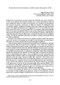 Bienio regente de Cisneros: La Revolución Malagueña de 1516 / Miguel Norbert Ubarri | Biblioteca Virtual Miguel de Cervantes