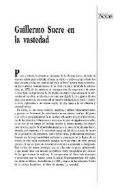 Guillermo Sucre en la vastedad / Alfredo Chacón | Biblioteca Virtual Miguel de Cervantes