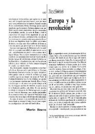 Europa y la revolución  / José M. Cuenca Toribio   | Biblioteca Virtual Miguel de Cervantes
