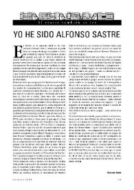 Yo he sido Alfonso Sastre / Ricardo Bada Hansen | Biblioteca Virtual Miguel de Cervantes