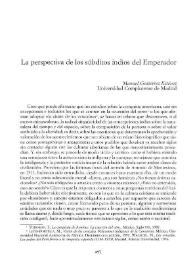 La perspectiva de los súbditos indios del emperador / Manuel Gutiérrez Estévez | Biblioteca Virtual Miguel de Cervantes