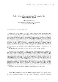 Sobre el derecho de gracia en "El indulto" de Emilia Pardo Bazán / Montserrat Amores | Biblioteca Virtual Miguel de Cervantes