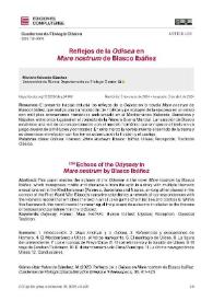 Reflejos de la "Odisea" en "Mare nostrum" de Blasco Ibáñez / Mariano Valverde Sánchez | Biblioteca Virtual Miguel de Cervantes