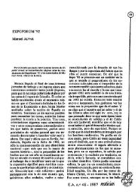Expoforum '92 / Manuel Alvar | Biblioteca Virtual Miguel de Cervantes