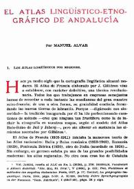 Atlas lingüístico-etnográfico de Andalucía / Manuel Alvar | Biblioteca Virtual Miguel de Cervantes