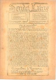 Senda Libre. Año I, núm. 4, 1 de octubre de 1948 | Biblioteca Virtual Miguel de Cervantes