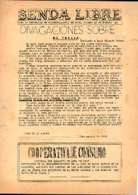 Senda Libre. Año I, núm. 23, 5 de agosto de 1949 | Biblioteca Virtual Miguel de Cervantes