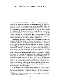 De "espacio" a "Piedra de sol"    / Arturo del Villar  | Biblioteca Virtual Miguel de Cervantes