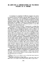 El arte de la combinatoria en "El desconocido de sí mismo" / Marta Rodríguez S. | Biblioteca Virtual Miguel de Cervantes