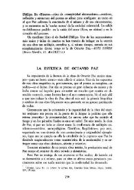 La estética de Octavio Paz  / Manuel Benavides  | Biblioteca Virtual Miguel de Cervantes
