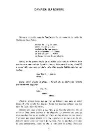 Dámaso: su nombre / Vicente Aleixandre | Biblioteca Virtual Miguel de Cervantes