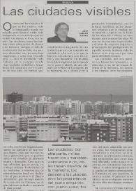 Las ciudades visibles / José Carlos Rovira | Biblioteca Virtual Miguel de Cervantes