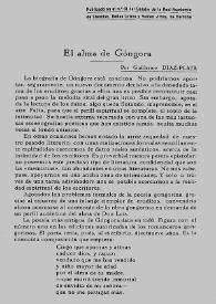 El alma de Góngora  / por Guillermo Díaz-Plaja | Biblioteca Virtual Miguel de Cervantes