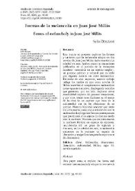 Formas de la melancolía en Juan José Millás  / Sofía Dolzani | Biblioteca Virtual Miguel de Cervantes