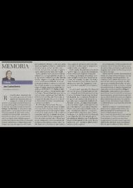 Memoria / José Carlos Rovira | Biblioteca Virtual Miguel de Cervantes