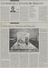 Centenarios y Simone de Beauvoir / José Carlos Rovira | Biblioteca Virtual Miguel de Cervantes