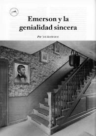 Emerson y la genialidad sincera / Por Toni Montesinos | Biblioteca Virtual Miguel de Cervantes