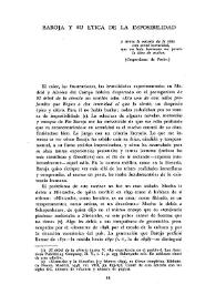 Baroja y su ética de la imposibilidad  / Peter G. Earle  | Biblioteca Virtual Miguel de Cervantes