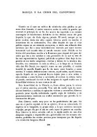 Baroja y la crisis del canovismo  / Antonio Martínez-Menchén | Biblioteca Virtual Miguel de Cervantes