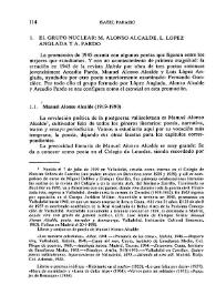La promoción de 1945. Manuel Alonso Alcalde / Isabel Paraíso | Biblioteca Virtual Miguel de Cervantes