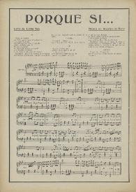 Porque sí [Cuplé] / Letra de Lolita Bas ; Música de Ángeles de Haro | Biblioteca Virtual Miguel de Cervantes