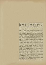 Don Rodrigo / por Telesforo de Trueba | Biblioteca Virtual Miguel de Cervantes