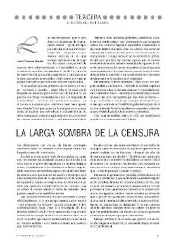 La larga sombra de la censura / Jesús Campos García | Biblioteca Virtual Miguel de Cervantes