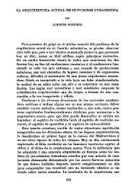 La arquitectura actual en su función urbanística  / por Alberto Sartoris | Biblioteca Virtual Miguel de Cervantes