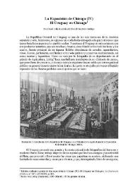 La Exposición de Chicago (IV): El Uruguay en Chicago  / Eva Canel ; edición crítica de Daniel González Gallego | Biblioteca Virtual Miguel de Cervantes