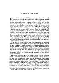 Ciudad del ave / Concha Zardoya | Biblioteca Virtual Miguel de Cervantes