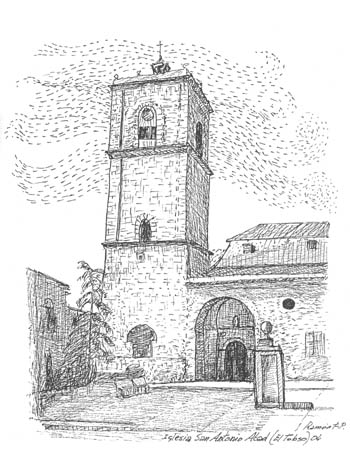 Ilustraci&oacute;n: &laquo;Iglesia San Antonio Abad (El Toboso)&raquo;